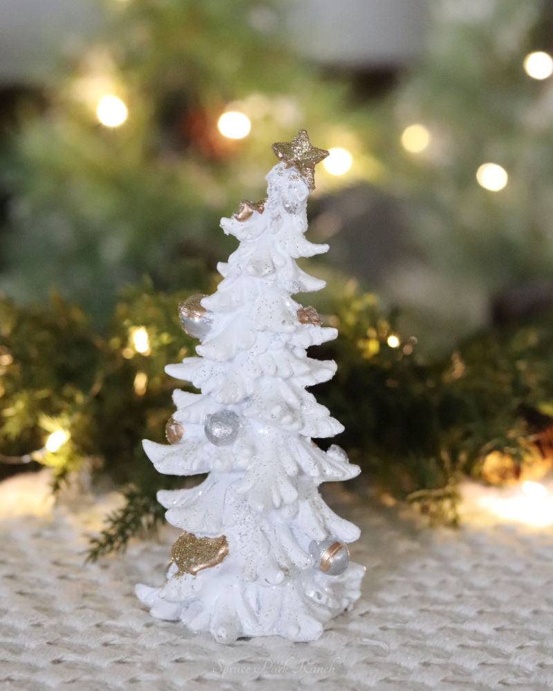 Elegant Holiday Tree Figurine