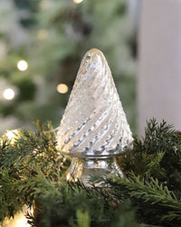 Mini Silver Mercury Glass Christmas Tree