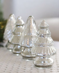 Mini Silver Mercury Glass Christmas Tree