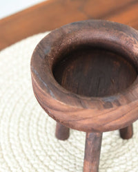 Wood Tripod Bowl