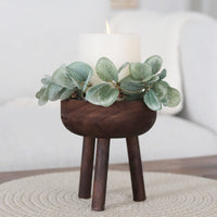 Wood Tripod Bowl