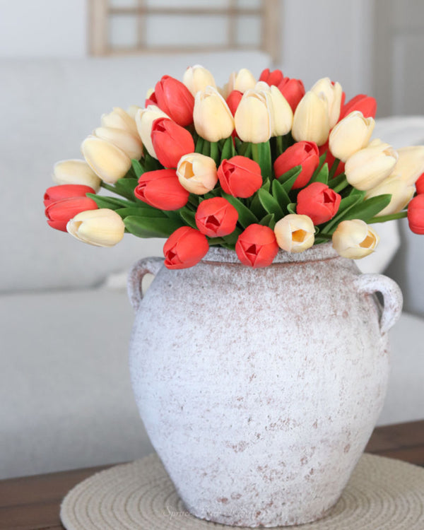 Tulip Coral and Peach Real Touch Bundle 13"