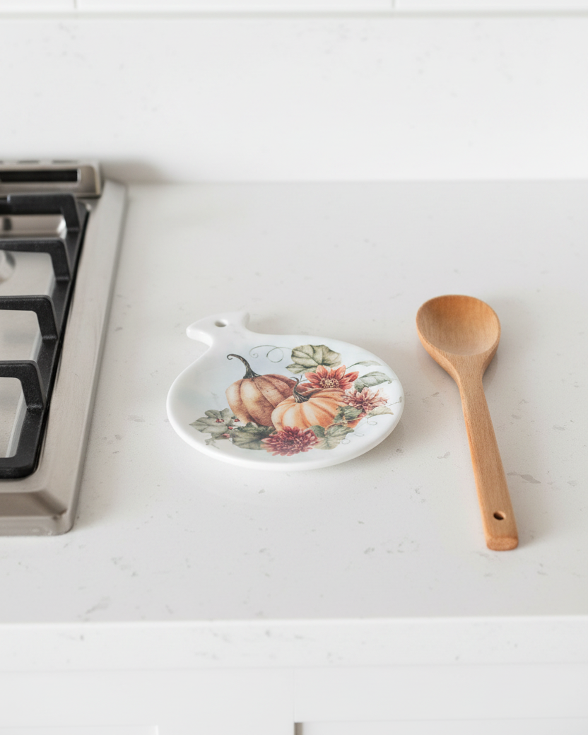 Vintage Autumn Spoon Rest - Warm Autumn