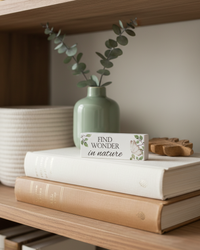 Nature Sentiment Mini Block With Butterfly