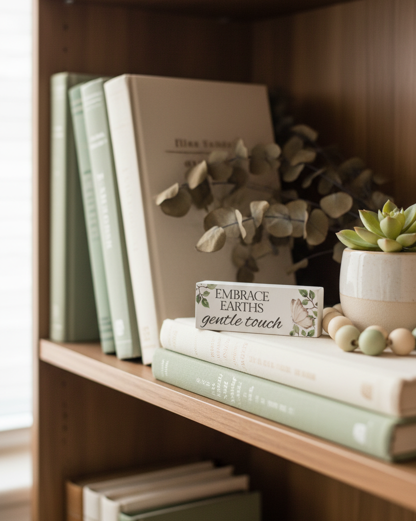 Nature Sentiment Mini Block With Butterfly