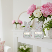 Light Up Bunny Cutout Block