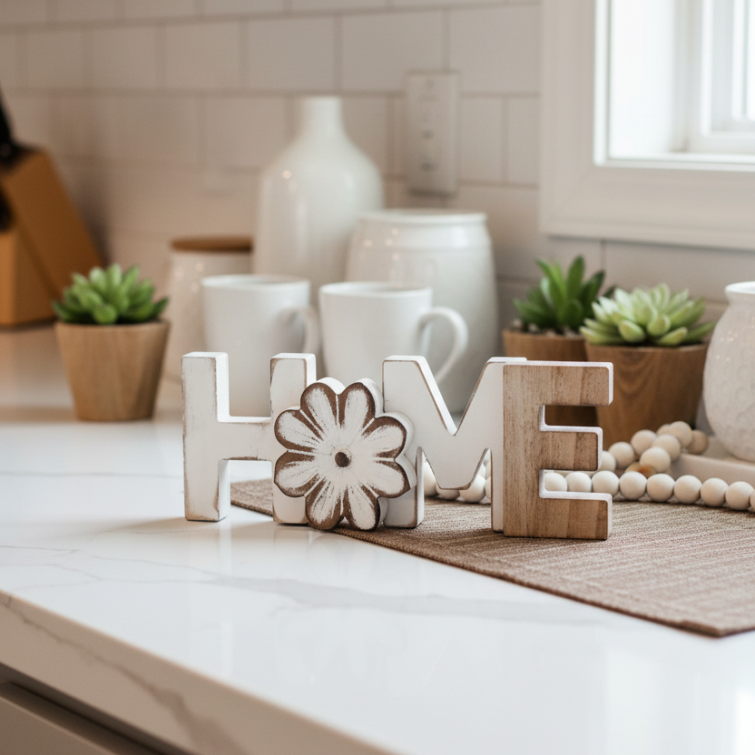 Distressed Daisy Home Block