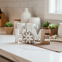 Distressed Daisy Home Block