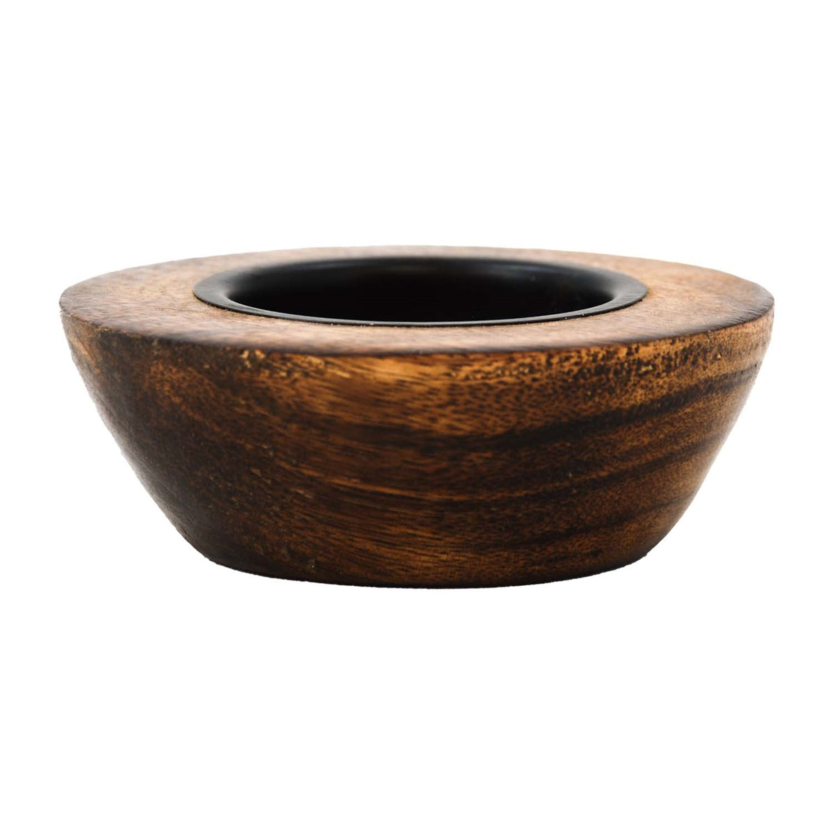 Dark Wood Votive Holder