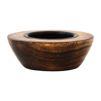 Dark Wood Votive Holder