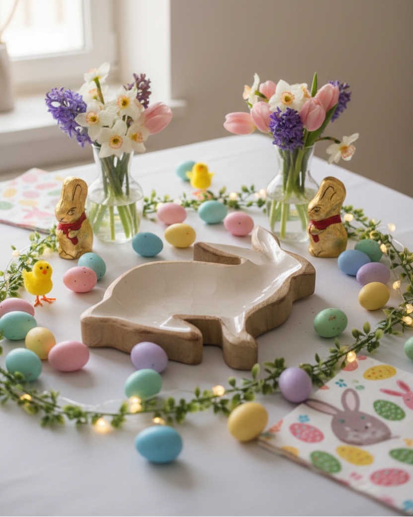 Enamel Bunny Tray
