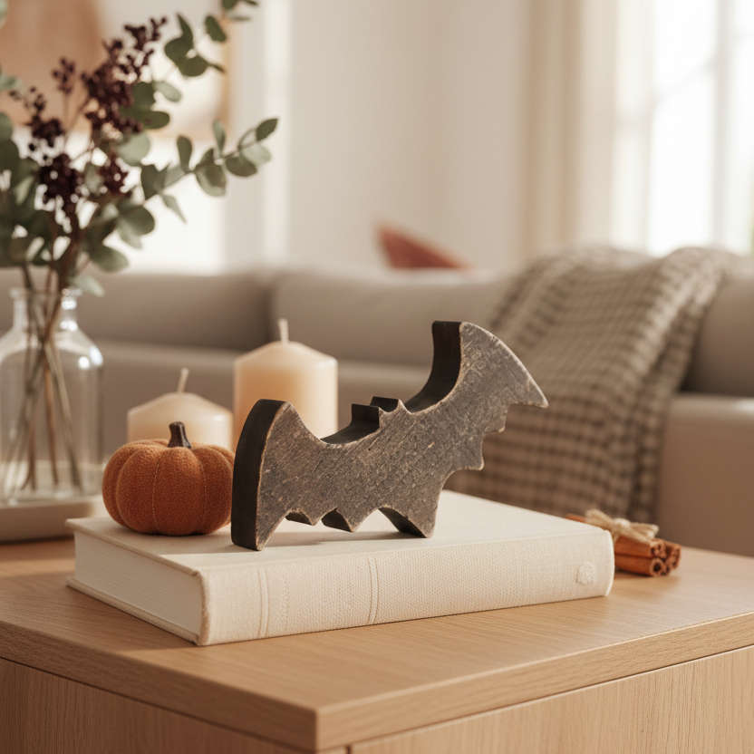 Bat Wood Block