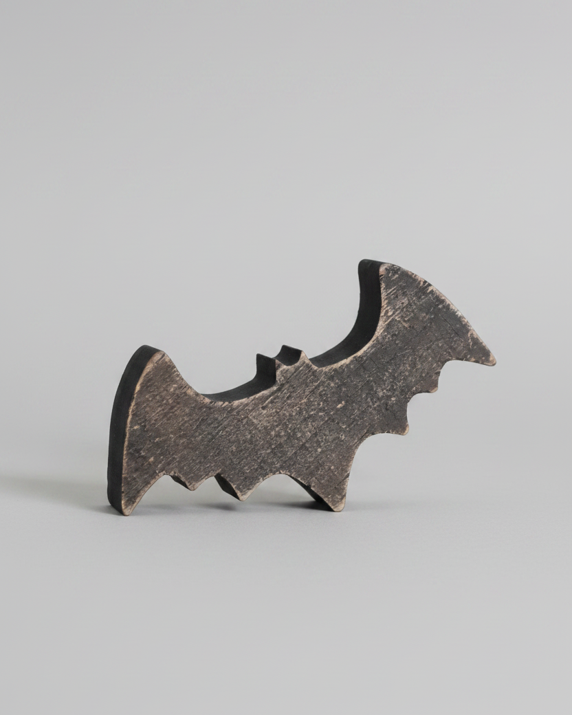 Bat Wood Block