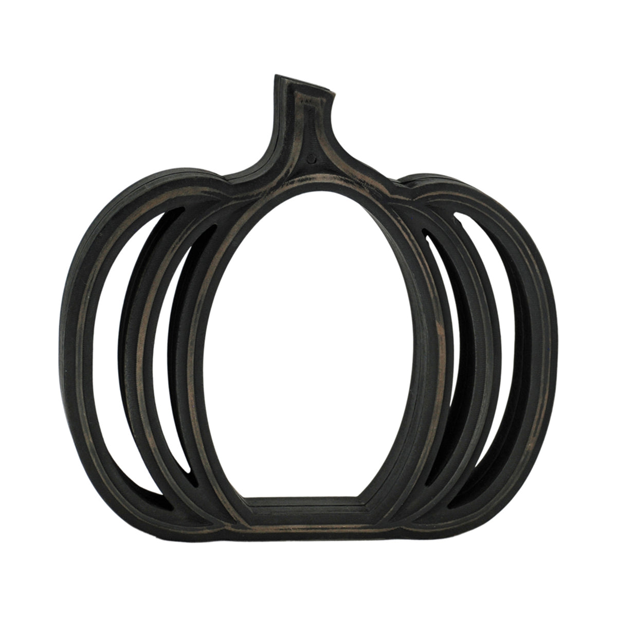 Black Wood Pumpkin Cutout