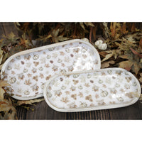 Rooted in Nature Oval Wood Tray