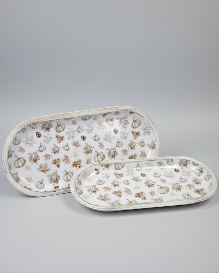 Rooted in Nature Oval Wood Tray