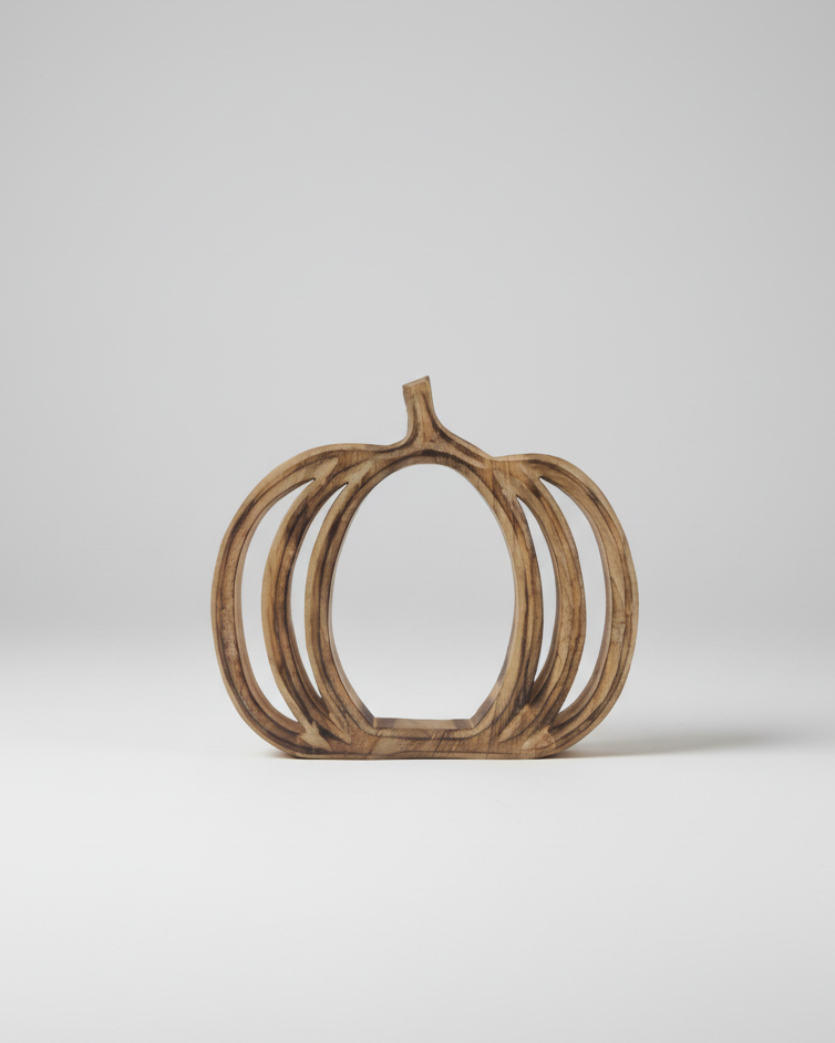 Mango Wood Pumpkin Cutout