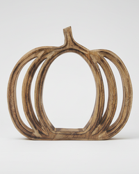 Mango Wood Pumpkin Cutout