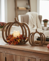 Mango Wood Pumpkin Cutout