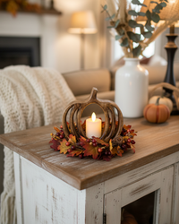 Mango Wood Pumpkin Cutout