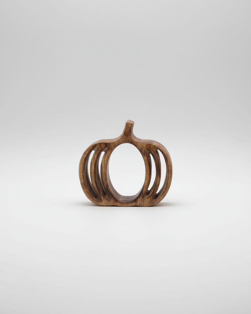 Mango Wood Pumpkin Cutout