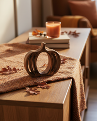 Mango Wood Pumpkin Cutout