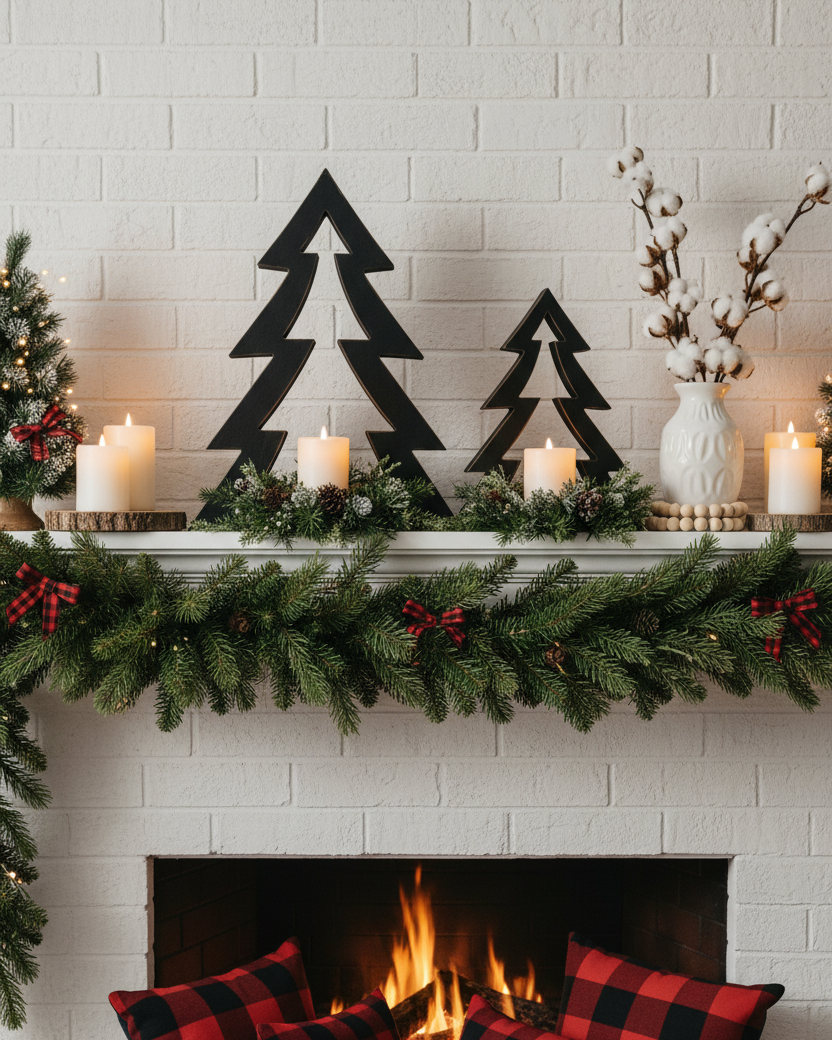 Black Wood Tree Cutout
