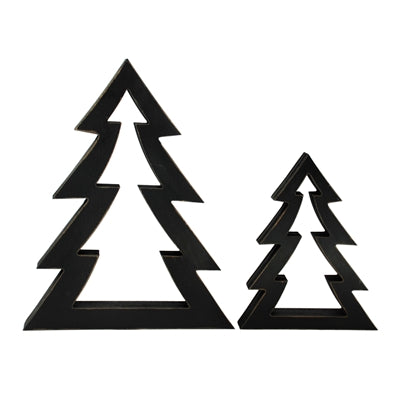 Black Wood Tree Cutout