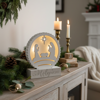 Holy Night Light Up Nativity