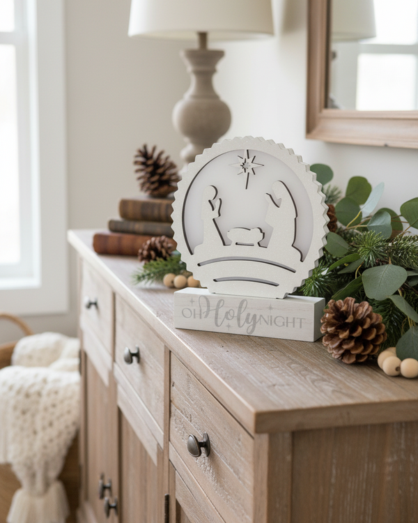 Holy Night Light Up Nativity