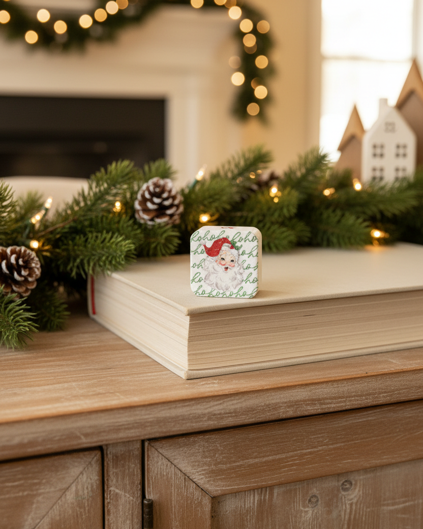 Ho Ho Ho Santa Mini Block
