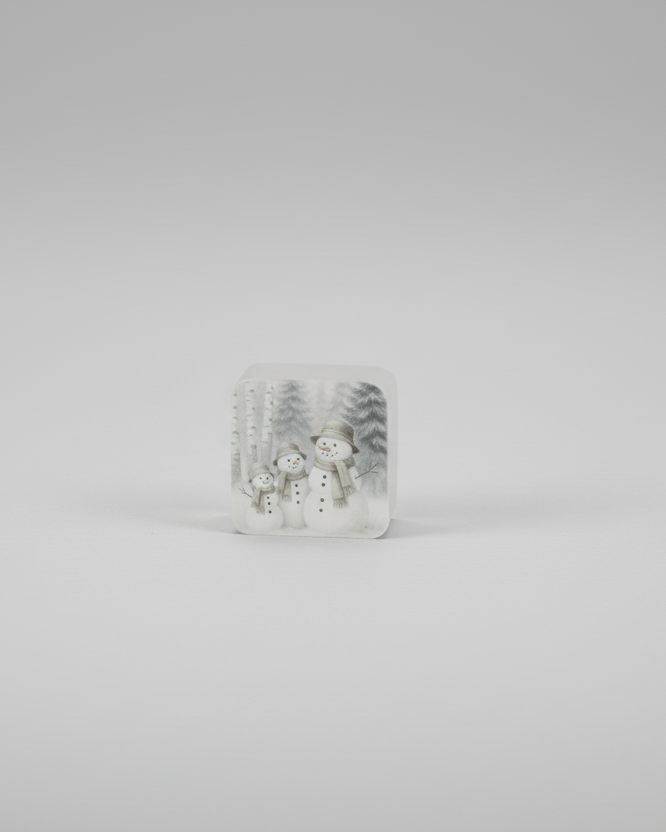Snowman Forest Mini Block
