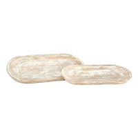 Whitewashed Wooden Tray