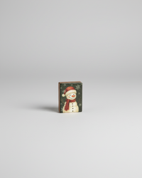 Crimson Pine Snowman Block