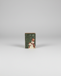 Crimson Pine Snowman Block