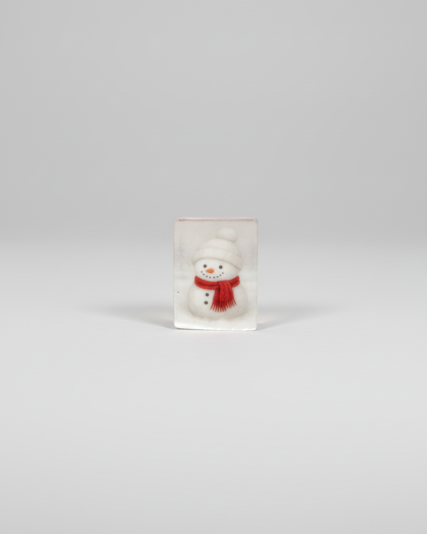 Red Scarf Snowman Block