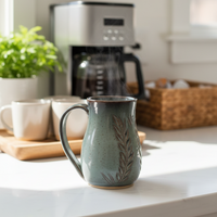 Wheat Design Mug Crystal Blue
