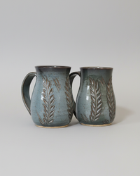 Wheat Design Mug Crystal Blue