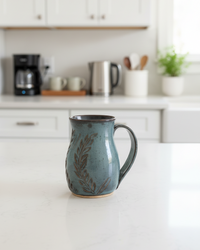 Wheat Design Mug Denim Blue