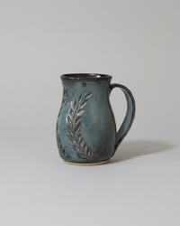 Wheat Design Mug Denim Blue