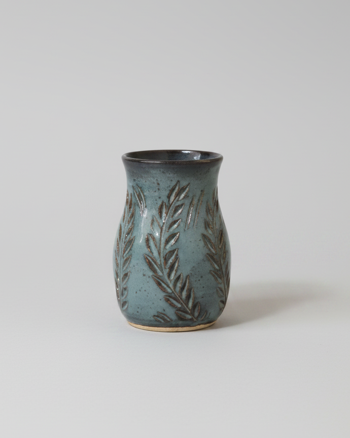 Wheat Design Mug Denim Blue