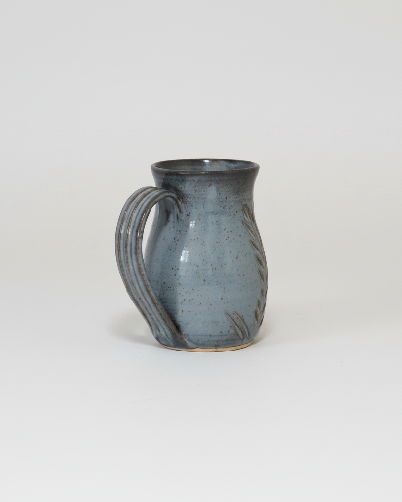 Wheat Design Mug Denim Blue