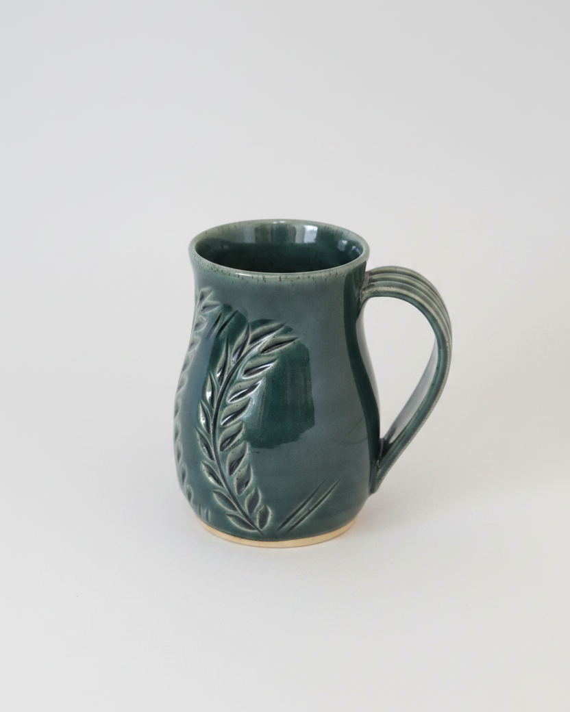 Wheat Design Mug Green