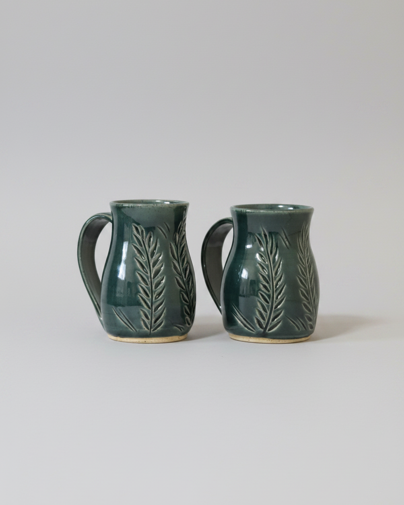 Wheat Design Mug Green
