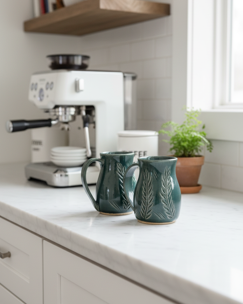 Wheat Design Mug Green