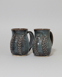 Wheat Design Mug Midnight Blue