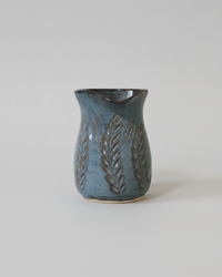 Wheat Design Pitcher Crystal Blue