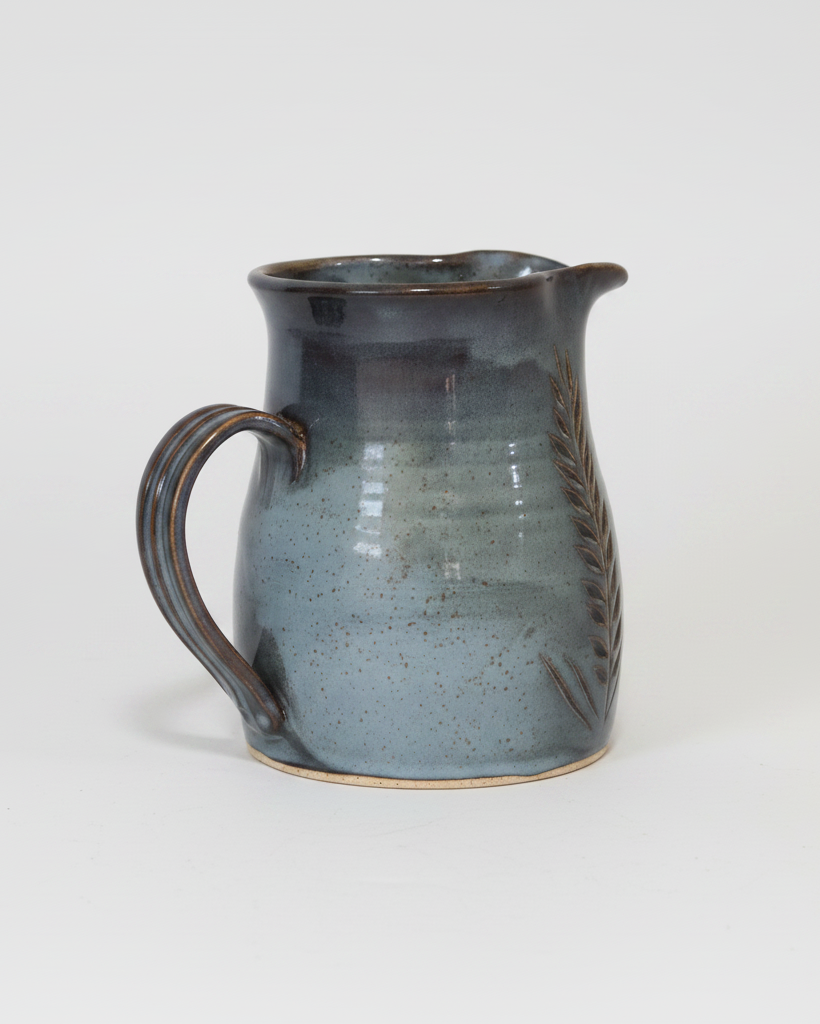 Wheat Design Pitcher Denim Blue Large