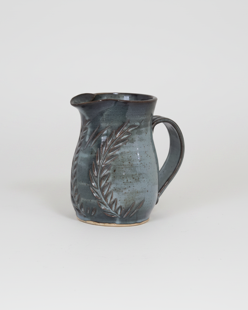 Wheat Design Pitcher Denim Blue Small