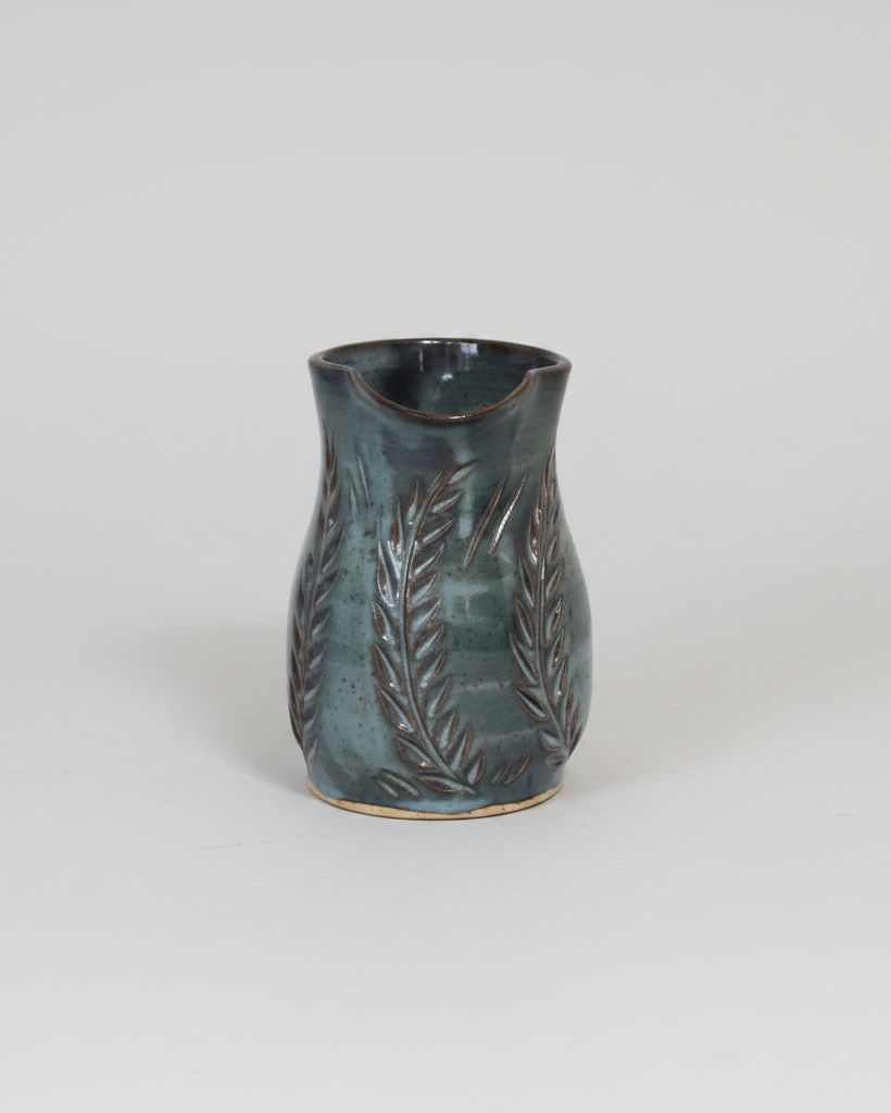 Wheat Design Pitcher Denim Blue Small